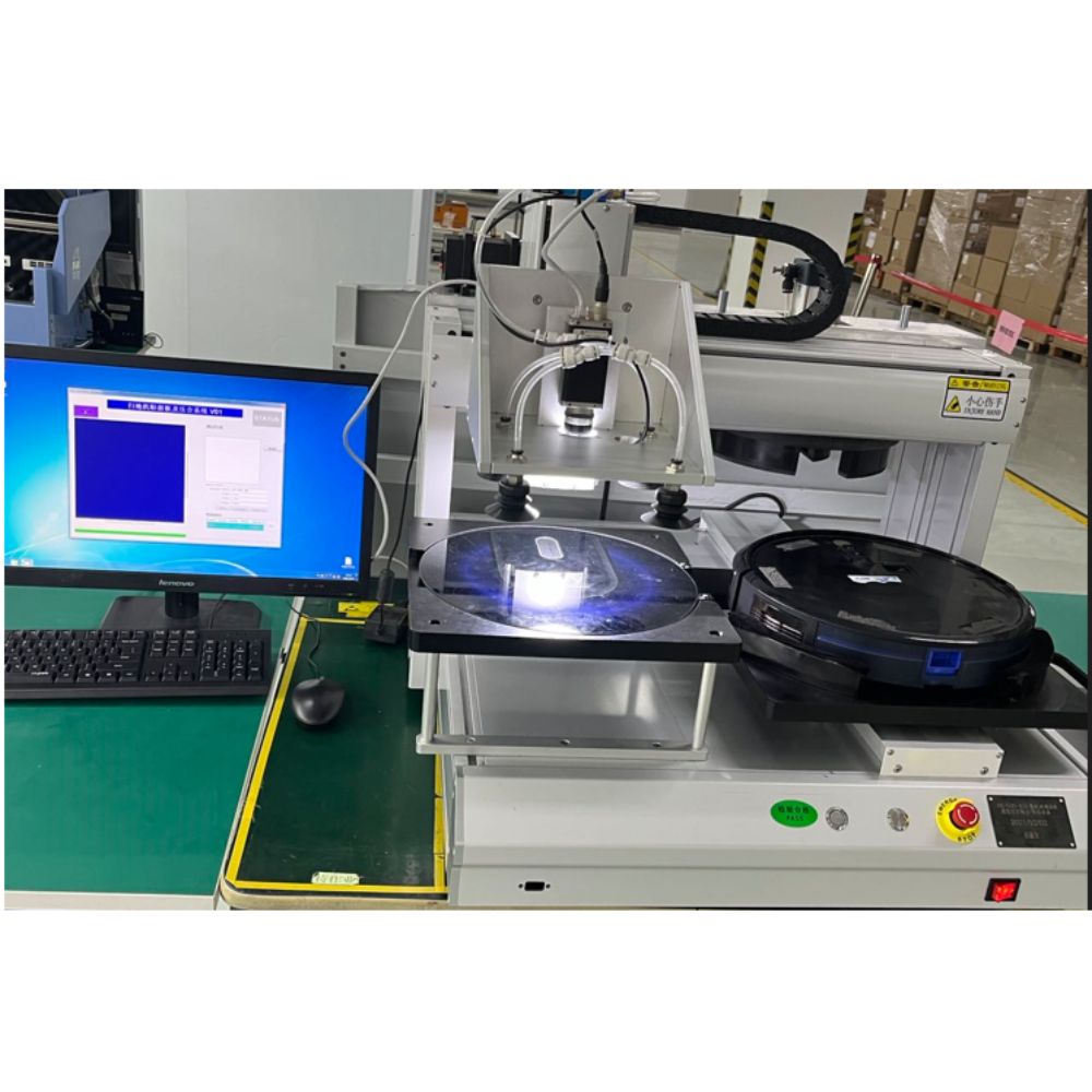 Optical positioning - glass panel automatic pressing fixture